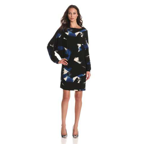 Women’s All In One Dress, Blue/Black, Large
